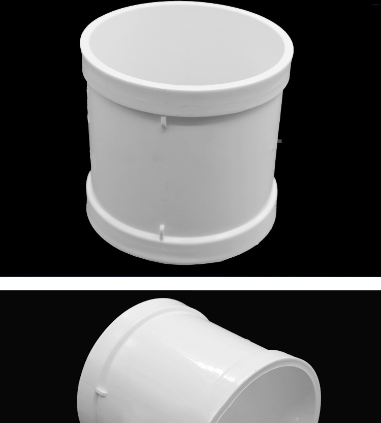 pvc无台阶直接排水管快修补漏直接头配件无档圈无缝直通直接加厚50