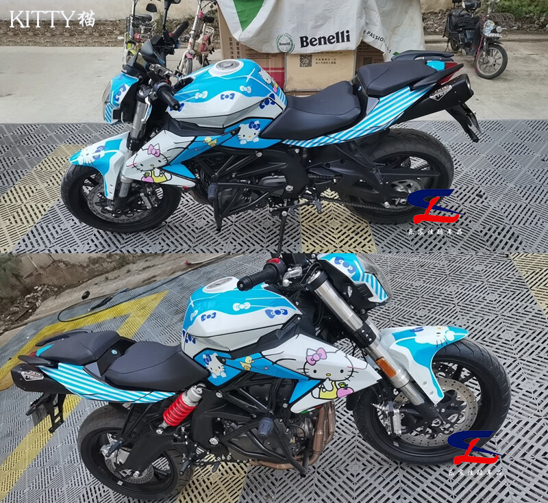 黄龙600摩托车版画贝纳利bj bn tnt贴纸摩托全车贴膜贴花版花拉花 4号