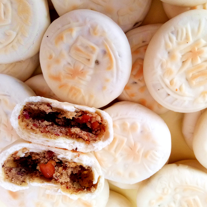 陕西大荔特产杨大夹心饼旦旦饼五仁小飞饼馅饼糕点心石子馍饦饦馍普通