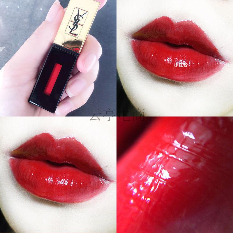 三八妇女节ysl圣罗兰唇釉金管镜面黑管限定水光口红哑光