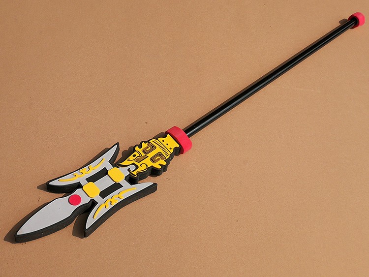 武术道具儿童玩具大刀三国男孩关公刀吕布的赵云枪84cm海绵款