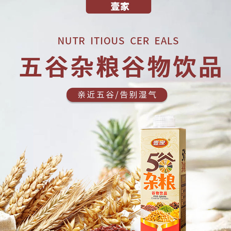 壹家五谷杂粮1l粗粮早餐谷物饮料营养代餐婚宴酒席饮料五谷杂粮245g24