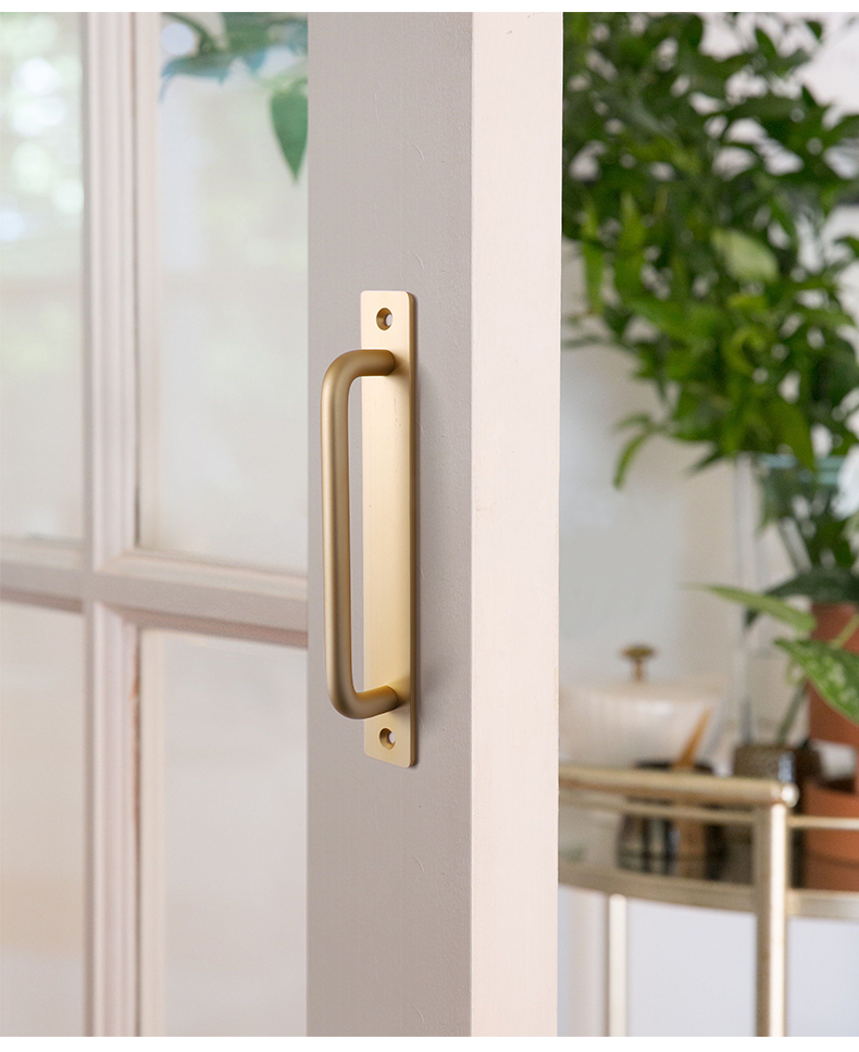 谷仓门吊轨现代简约隐形门明装门窗把手现代简约阳台推拉门移门木门免