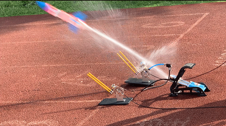 适用水火箭全套制作材料青少年科学竞赛水动力火箭头椎尾翼发射器套装