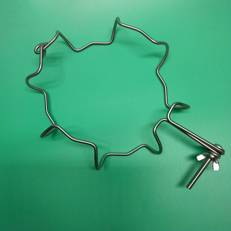 反应器夹具开口反应釜配件卡箍不锈钢夹子烧瓶珐兰夹卡子抱箍颈部 钢