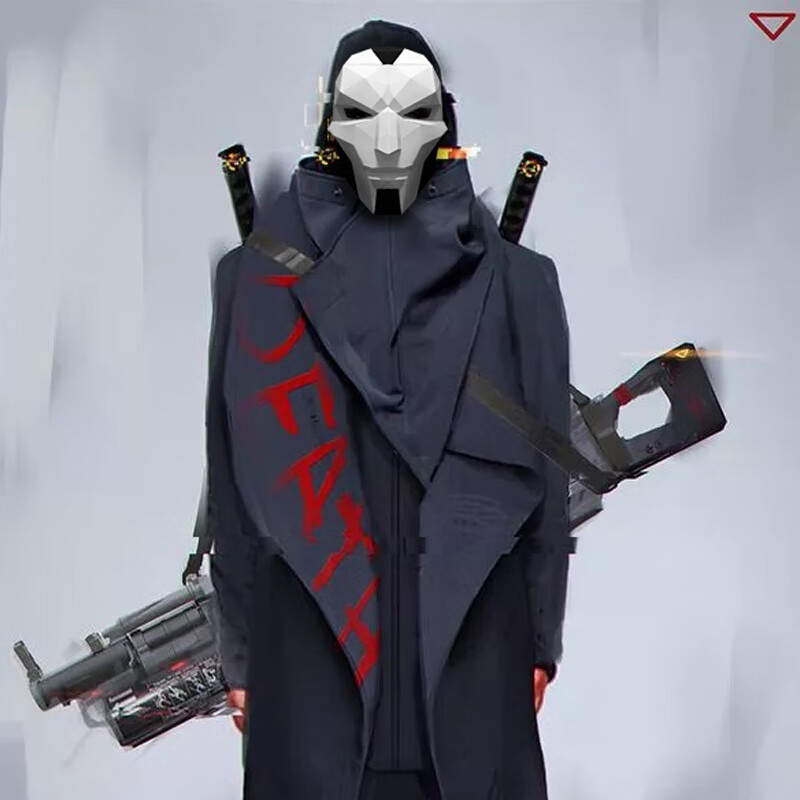 官方旗舰般若面具百鬼夜行英雄联盟cos烬面具般若创意手工diy纸万圣节