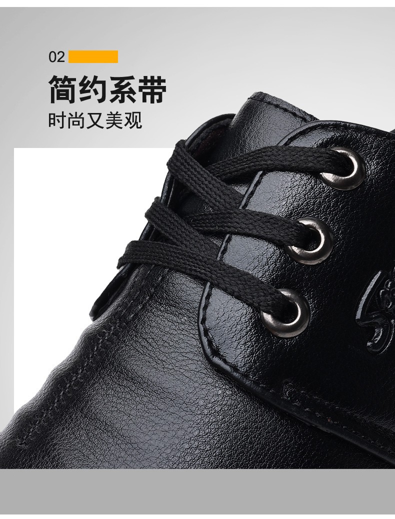 西域骆驼男款2022春季务时尚开车软底舒适休闲秋系带男皮鞋棕色38