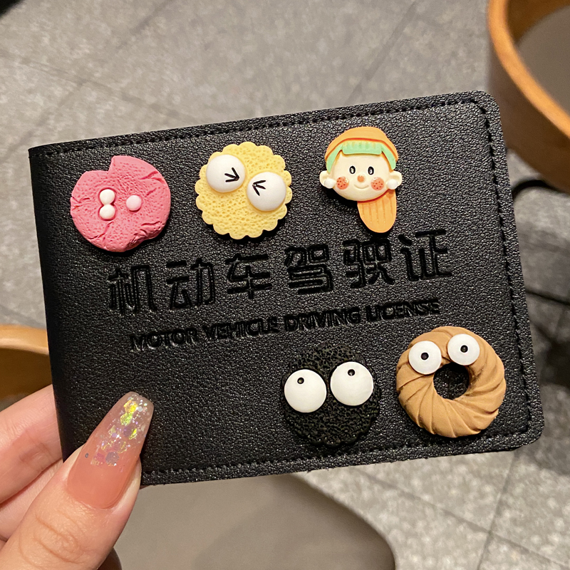smvp驾驶证皮套女士可爱草莓熊网红个性创意行驶证二合一驾照本证件套