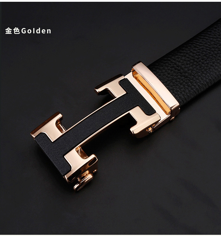 l v皮带男士真·皮适用于爱马·仕酷奇宾度男士皮带真皮h商务自动扣