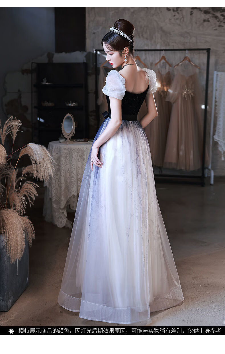 声乐艺考礼服女法式声乐艺考小晚礼服女宴会气质优雅仙气学生年会