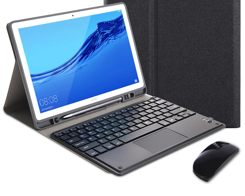 4英寸全包蓝牙键盘硅胶皮套vrd-al09带笔槽电脑无线鼠标触摸 华为m6