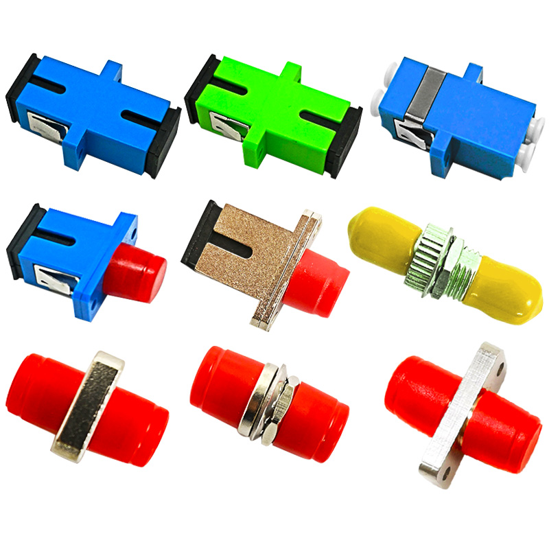 光纤耦合器fcsc光纤法兰盘lc双工适配器fcsc连接头对接器法兰头金属