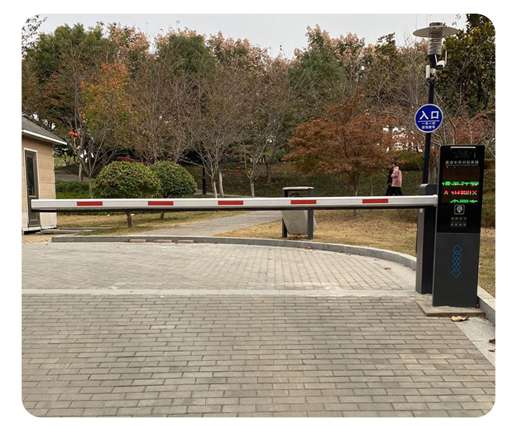 八角铝合金直杆小区物业挡车栏杆停车场拦车杆门禁起落升降道闸杆