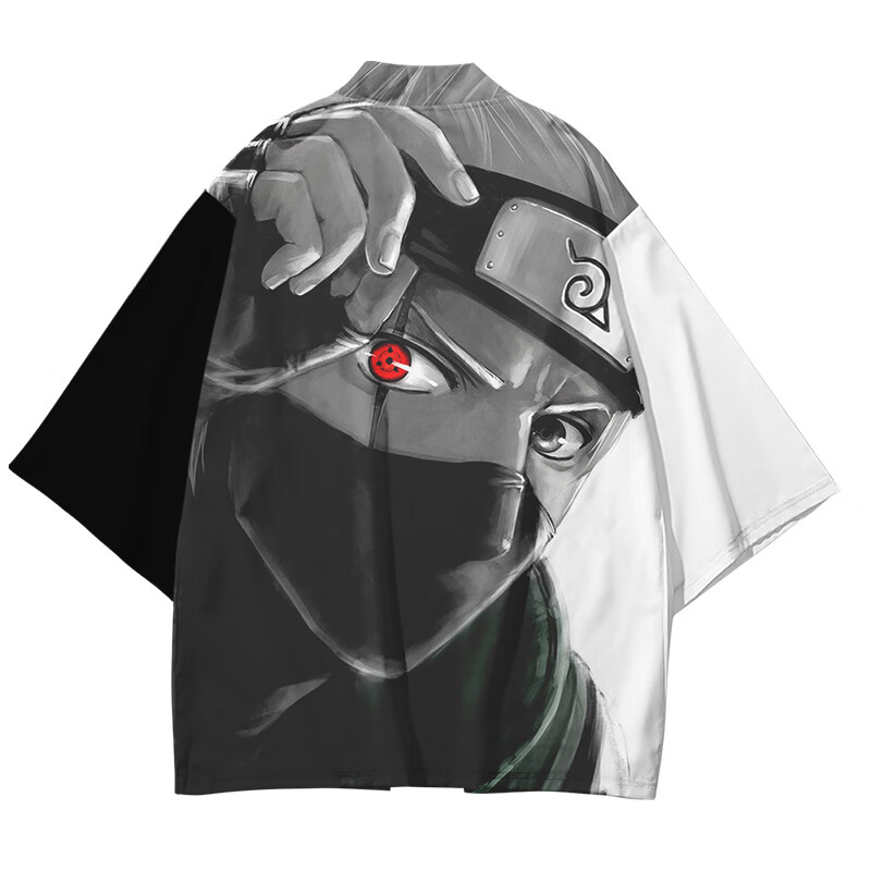 火影忍者四七代目t恤衣服动漫周边佐助和服羽织联名鸣人浴袍披风麟月