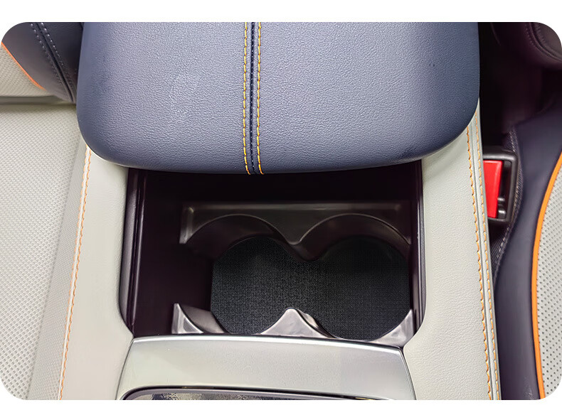 比亚迪宋plusdmi杯架加大水ev扶手箱加大水杯槽黑色abs原车材质宋plus