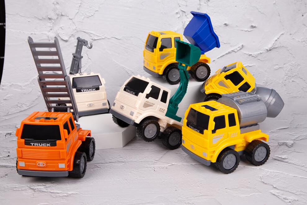 海底捞挖掘机海底捞品工程车小汽车挖土机搅拌车起重吊车油罐车翻斗车