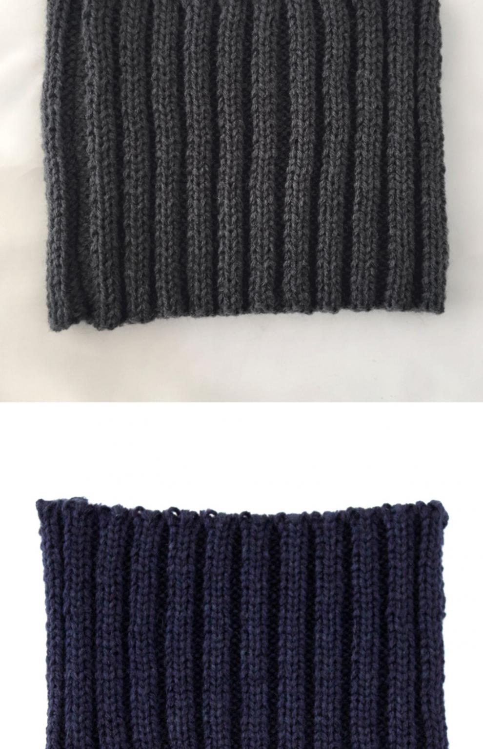 发带男洗脸韩国头巾秋冬宽边毛线女束发带潮牌范丞丞粗针织头带 黑色