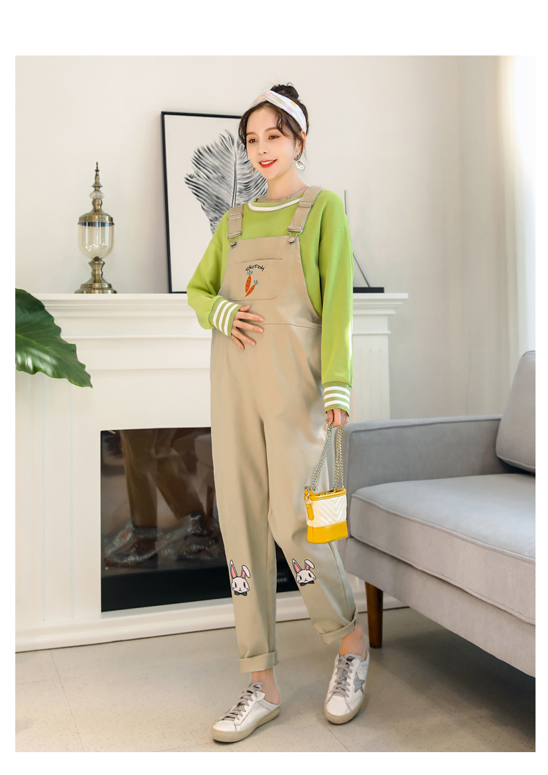 孕妇背带裤春秋装外穿时尚孕妈连体吊带裤秋冬季孕妇装孕妇裤长裤