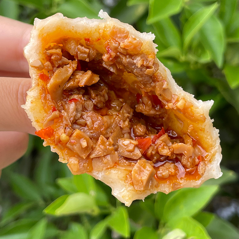 橙伯乐浙江衢州特产龙游清明粿传统手工小吃艾草青团青饺咸辣味笋肉