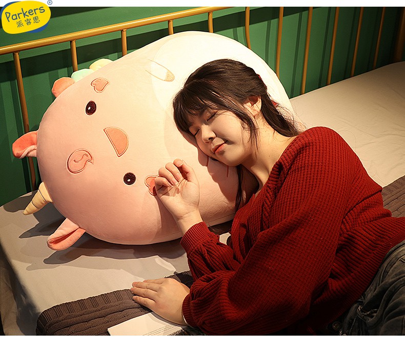 靠垫床头靠枕卧室床上女生抱着睡觉宿舍学生大靠背垫枕头小粉猪60厘米