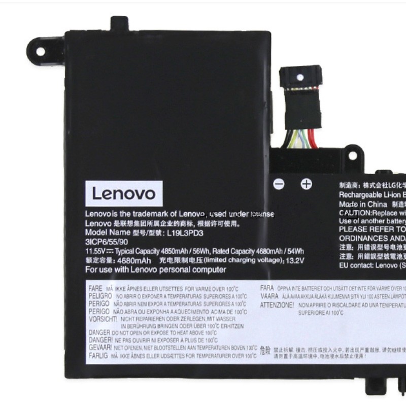 联想lenovo小新pro1320192020款笔记本内置电池l19m3pd3l19l3pd3