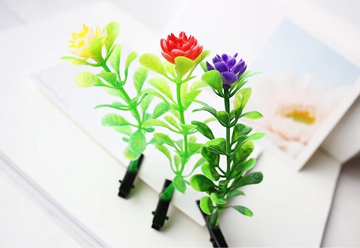 头上长草发卡小豆芽发夹饰品卖萌小草头饰头花儿童发饰女宝宝女孩