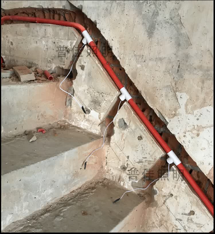 嵌入式台阶踢脚线led线条灯槽蓝牙app控制器24v300w变压器传统布线款