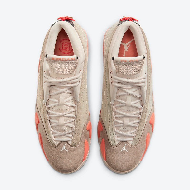 nike air jordan 14 aj14男子篮球鞋487471-104 dc9857-200 灰粉棕