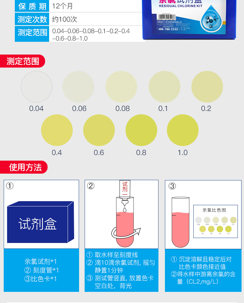 亞硝酸鹽檢測氨氮ph值溶解氧水族魚缸水質快速分析檢測盒水產養殖便攜