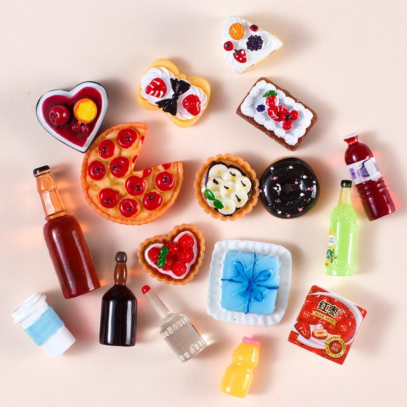 盲盒盲袋微缩食玩迷你超市食物盲袋盒微缩场景男女孩玩具摄影道具模型