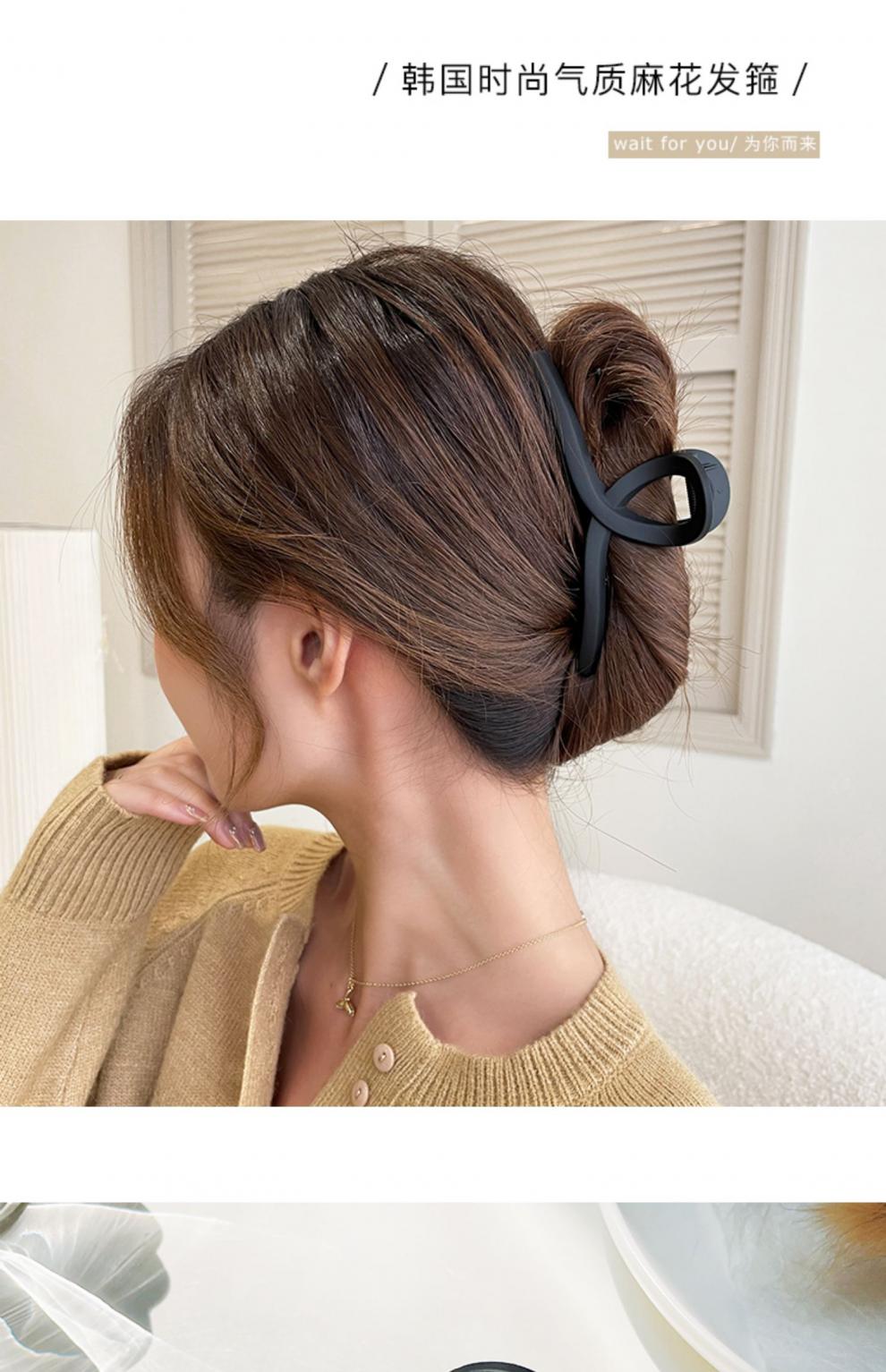 鲨鱼夹学生感磨砂抓夹大号女夏后脑勺发夹气质发卡韩式黑色子头饰风靡