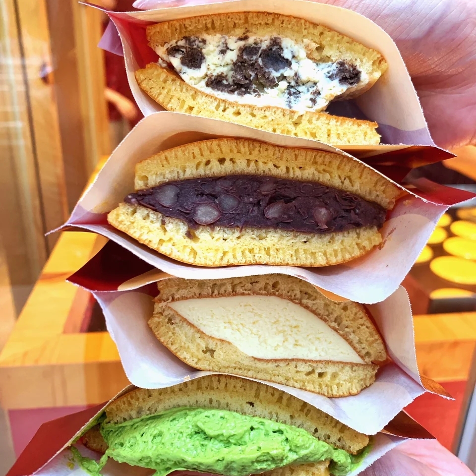 泽田本家铜锣烧2个上海网红美食小吃泽田本家铜锣烧专门店红豆抹茶