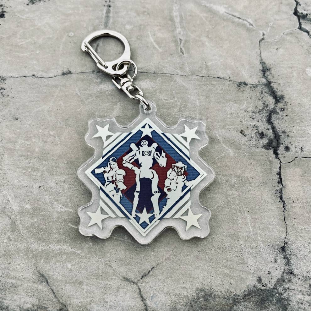 apex英雄周边骷髅海钥匙扣猎杀钥匙扣排位徽章小挂件小饰品金币 双锤