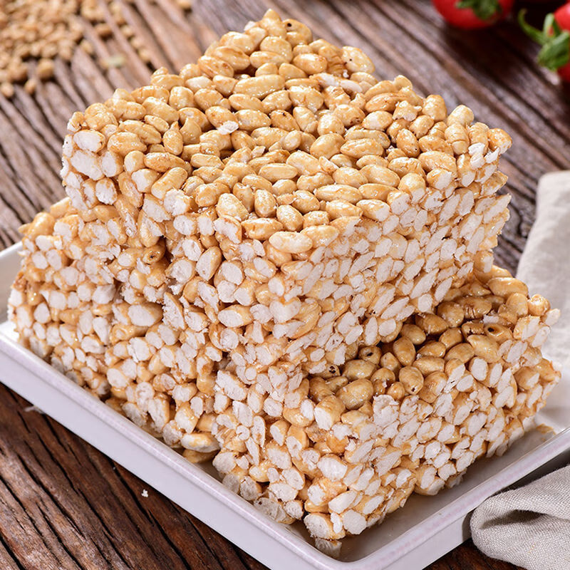 80090后儿时米花糖大米花饼红糖香酥老式传统纯手工散状200g/包 红唐