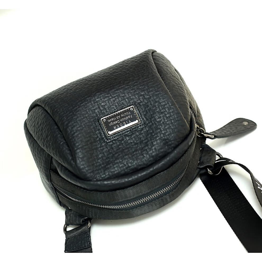 抖音同款依博尔箱包热款大胃王斜挎包单肩女包小包包8813a黑色