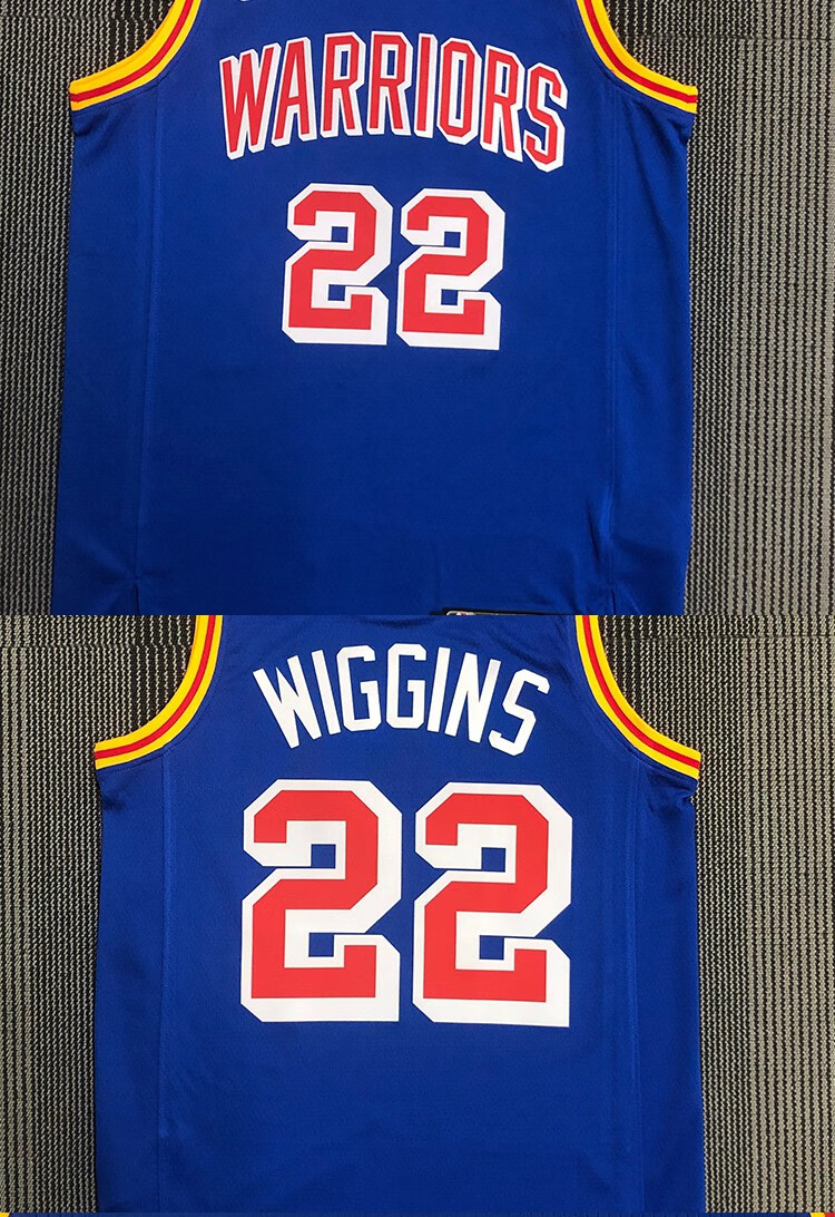 滕讯体育nba旗舰勇士队22号维金斯球衣球裤套装城市版23格林3普尔9伊