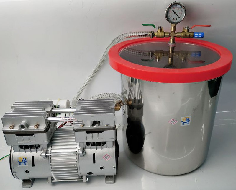 真空脱泡桶ab胶消泡机稳定木桶环氧树脂硅胶真空泵罐抽真空消泡桶 2