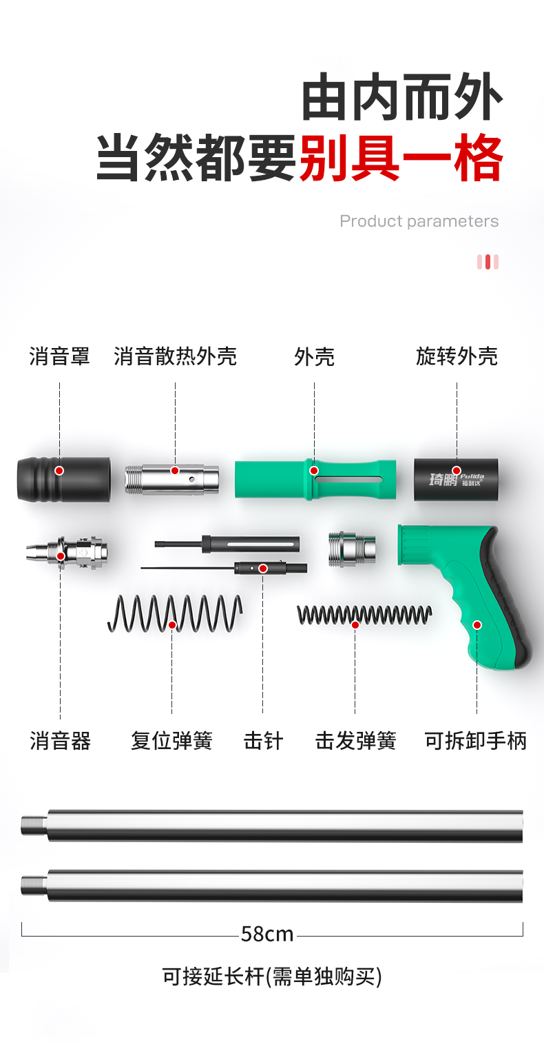 吊頂神器釘槍射釘專用槍混凝土打釘吊頂神器一體迷你專用打牆氣釘槍