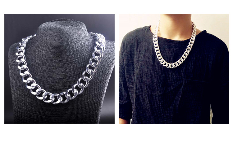 抖音大金链子男粗夸张社会人假金嘻哈项链道具网红小品土豪大金链寓意