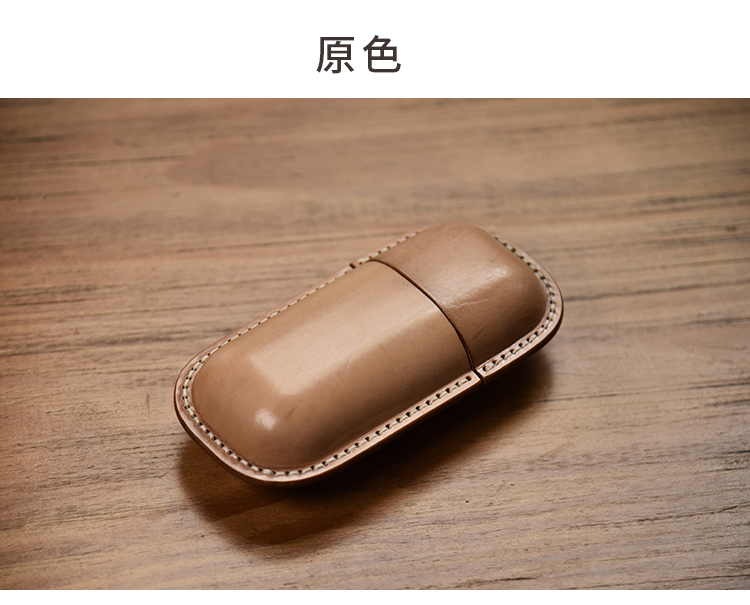 jeep吉普高档精品真皮眼镜盒植鞣牛皮复古抗压男女近视镜太阳镜墨镜