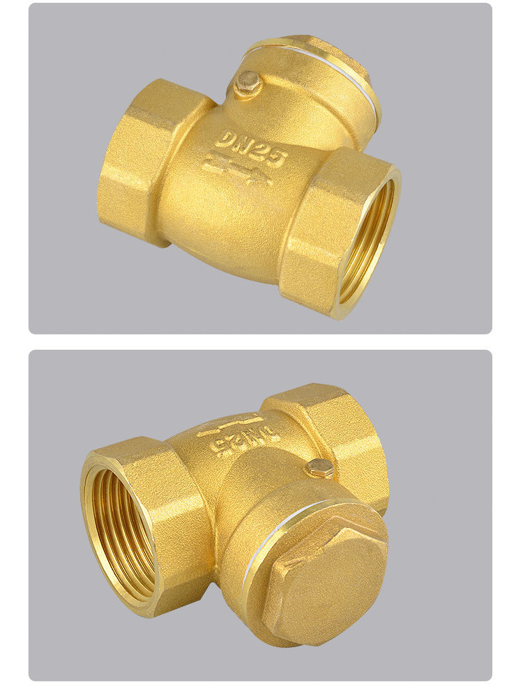 京控 阀门止回阀20卧式逆止阀25单向32自来水40水管50铜4分6分1寸dn15