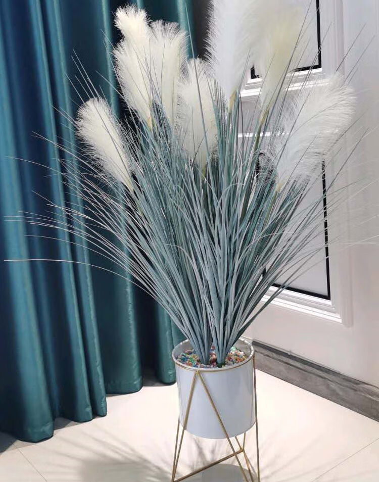 【精选】仿真芦苇草干花假花粉色芦苇花客厅卧室落地橱窗装饰芦苇专用