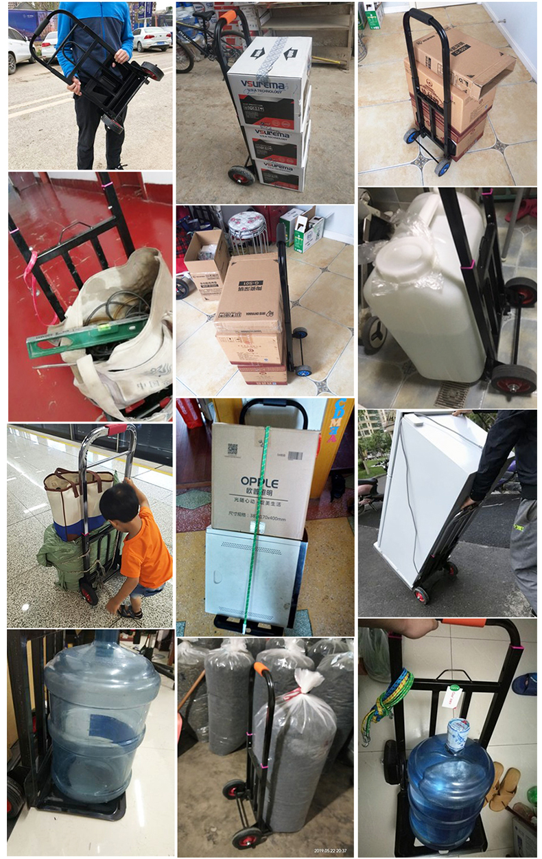 买菜手拉车 手推车 搬运折叠便携拉货车拖车载重家用购物拉杆车手推车