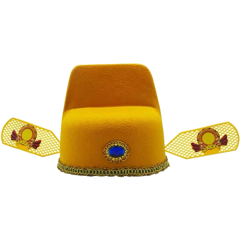 固质服饰配件新郎礼帽状元帽乌纱帽新郎官帽成人儿童道