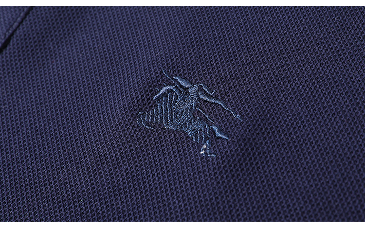 利郎zpolo夏季刺绣男士短袖t恤纯棉翻领休闲半袖潮乌蓝16584a90110斤