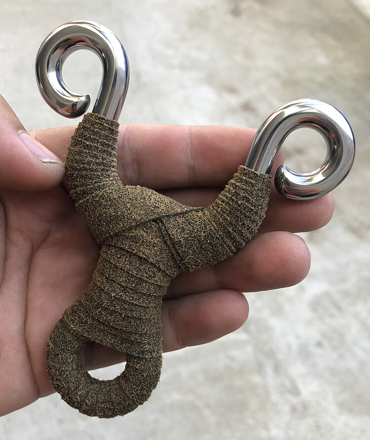 高精准竞技弹弓传统304不锈钢小s钛合金小s狐狸藏羚羊反曲直板弹弓 10