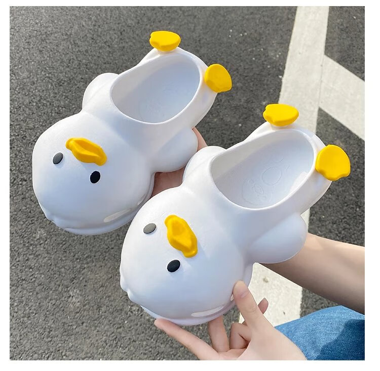 成人款小黄鸭拖鞋可爱卡通夏季外穿2022新款网红闺蜜包头成人鸭子凉拖