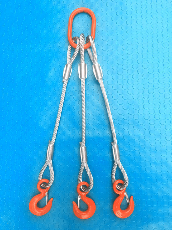 杰金贵钢丝绳吊索具压制钢丝绳组合吊具起重吊钩索具二肢三肢四肢16吨