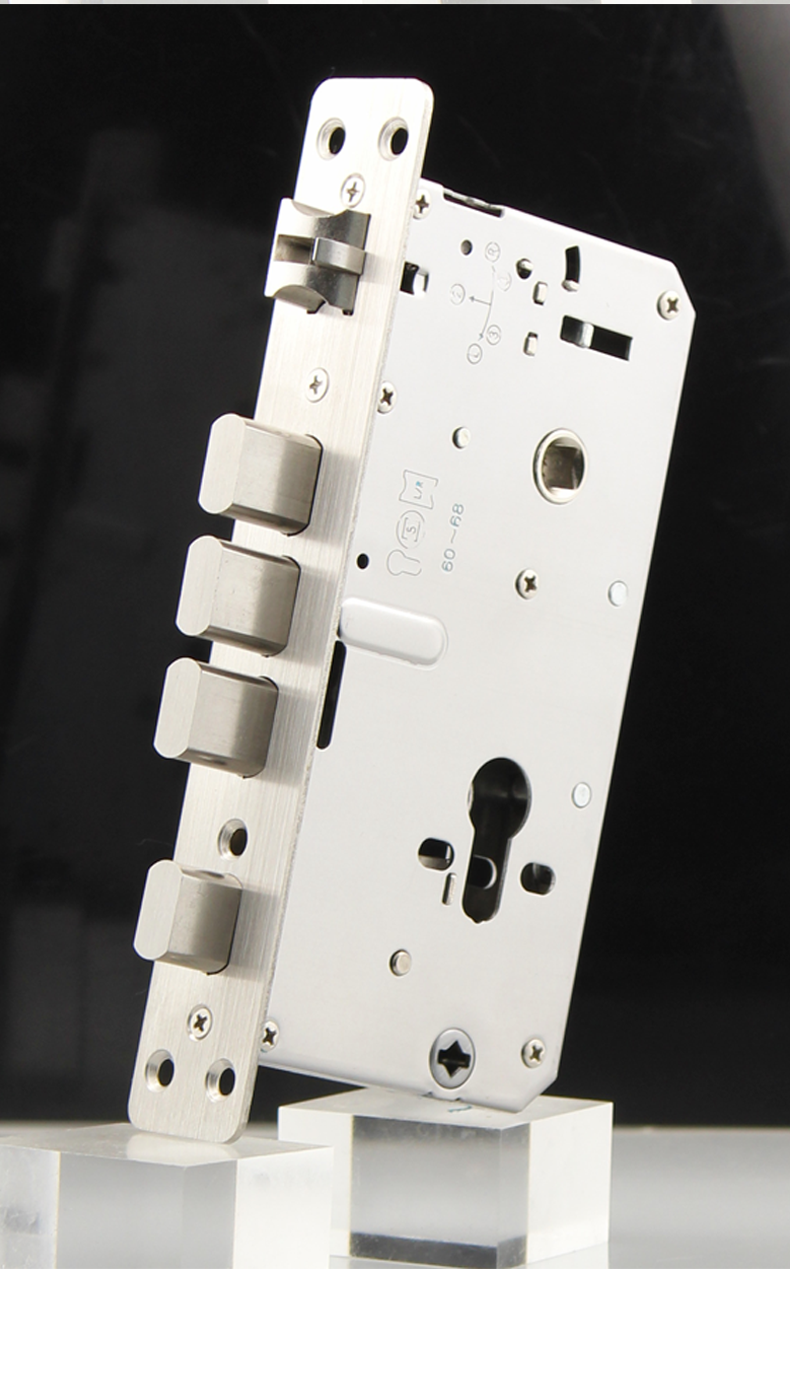 通用王力特能锁体6568指纹锁锁体替换王力防盗门锁体210 33不锈钢双快