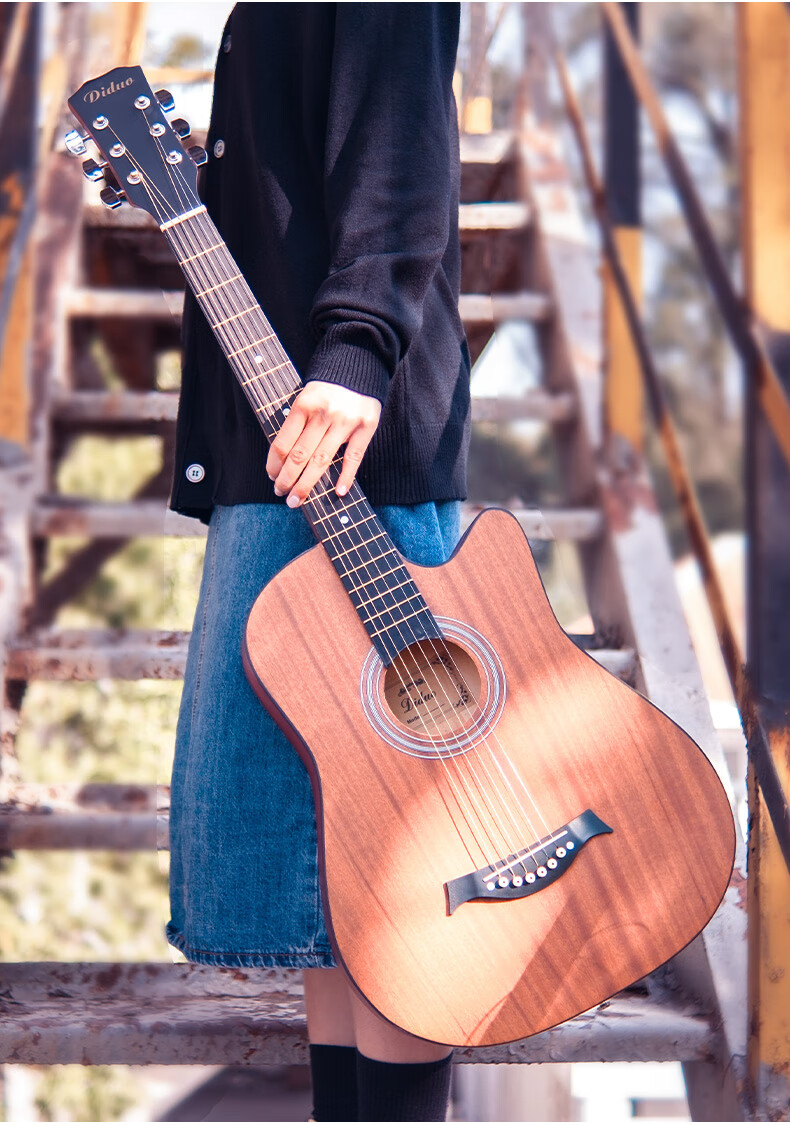 萨咖吉他单板初学者面单41男生38寸入门成人乐器女学生十大品牌民谣木